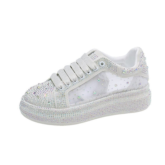 Zapatillas Blancas de Suela Gruesa y Brillantes - Image 9