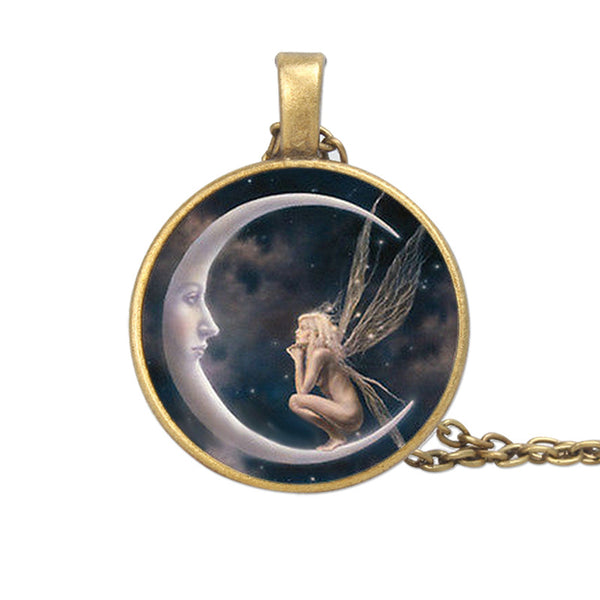 Colar Gema Anjo Lunar