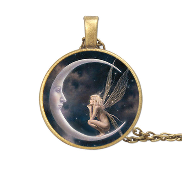 Collar Gema Ángel Lunar