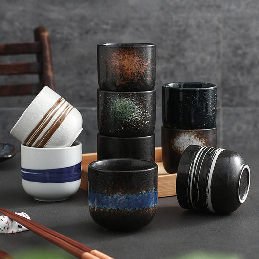 Taza de Té de Cerámica Artesanal Estilo Hotel Japonés - Image 10