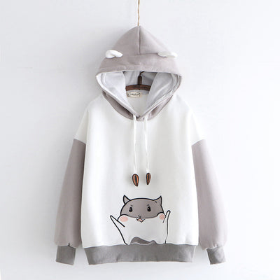 Sudadera con capucha y forro polar bordada de manga larga - Image 12