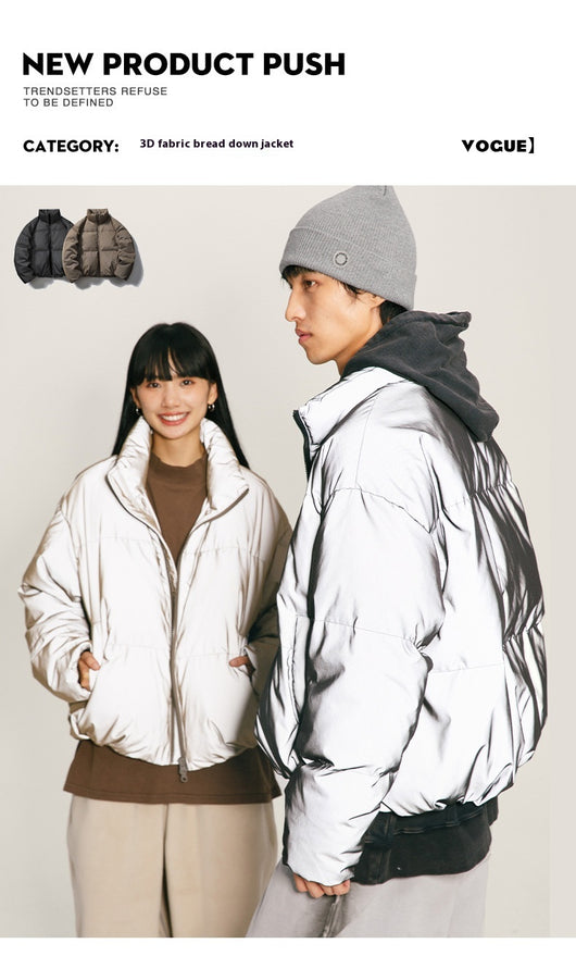 Abrigo de Plumón de Pato Blanco para Invierno con Tecnología Reflectante - Image 28