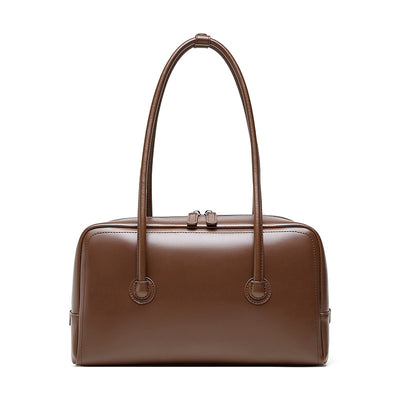 Bolso Boston de Cuero Genuino para Mujer - Portátil y Elegante - Image 5
