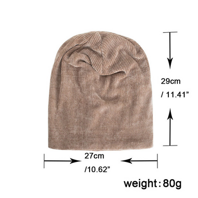 Gorro de Invierno Hombre Terciopelo Pana Tejido Térmico - Image 4