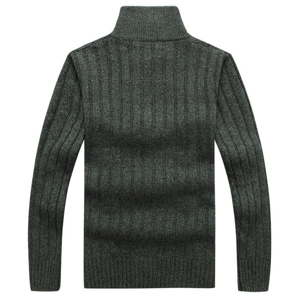 Suéter con Cuello de Pie