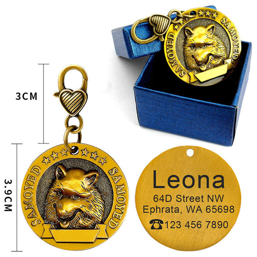 Placa de Identificación para Perros Grabada en Metal - Antiloss - Image 30