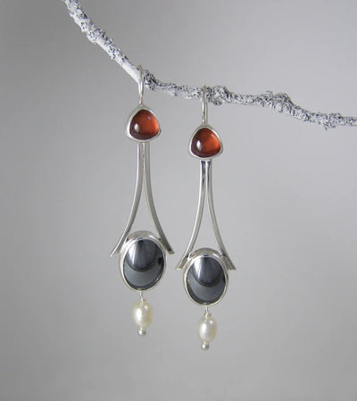 Aretes Rojo Retro Temperamento Fashion - Image 4