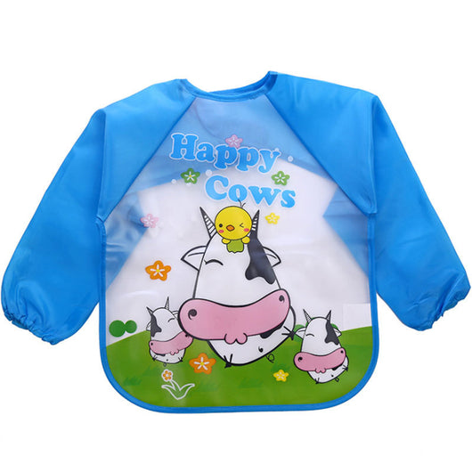 Bata de Cambio Reversible Impermeable de Manga Larga para Niños