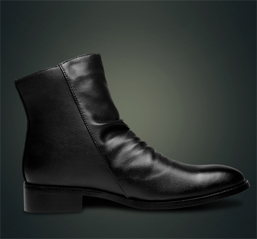 Botas Altas de Cuero para Hombre con Punta Afilada - Calidez y Estilo - Image 4