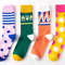 Calcetines de Algodón con Diseño Geométrico - Estilo y Personalidad