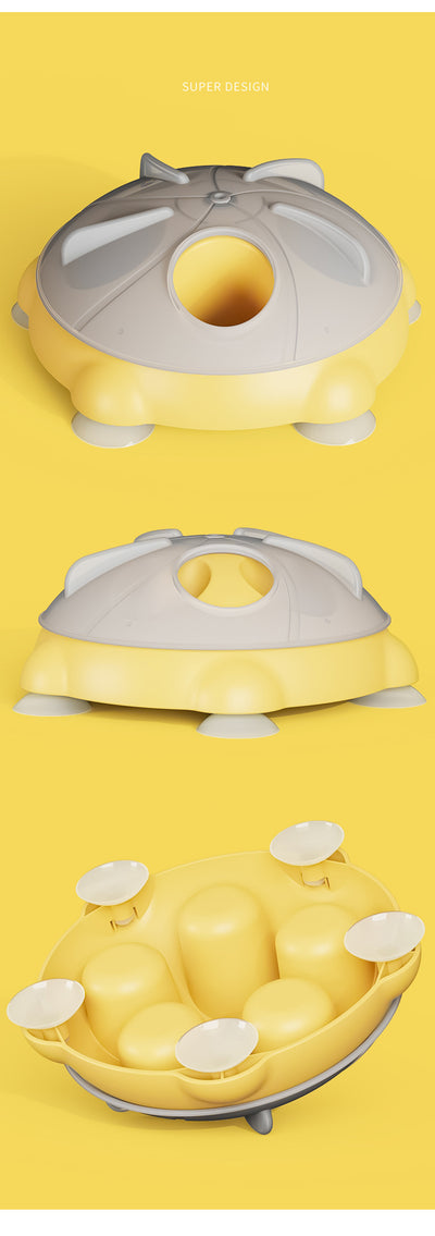 Plato Interactivo para Gatos con Almacenamiento de Snacks y Entretenimiento - Image 11