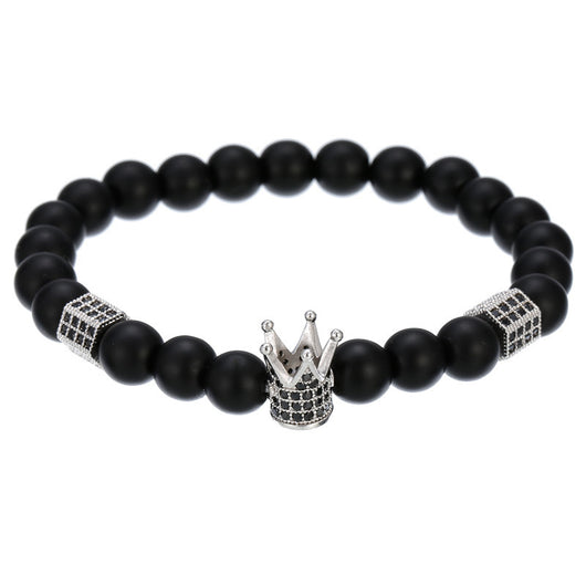 Pulsera Hexagonal para Hombre con Circonitas Incrustadas y Diseño de Corona - Image 39