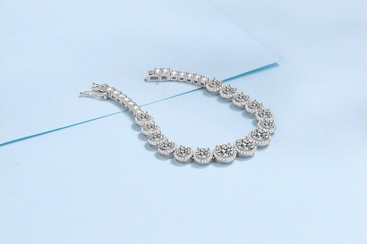 Pulsera de Plata 925 con Moissanita Incrustada - Diseño Brillante Estrellado para Mujer - Image 12