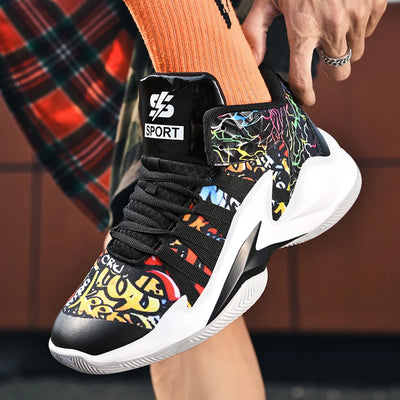 Zapatillas de Baloncesto Blancas Altas para Hombre - Image 13