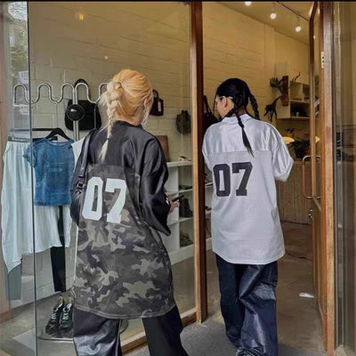 Blusa Americana de Manga Corta para Mujer - Image 3