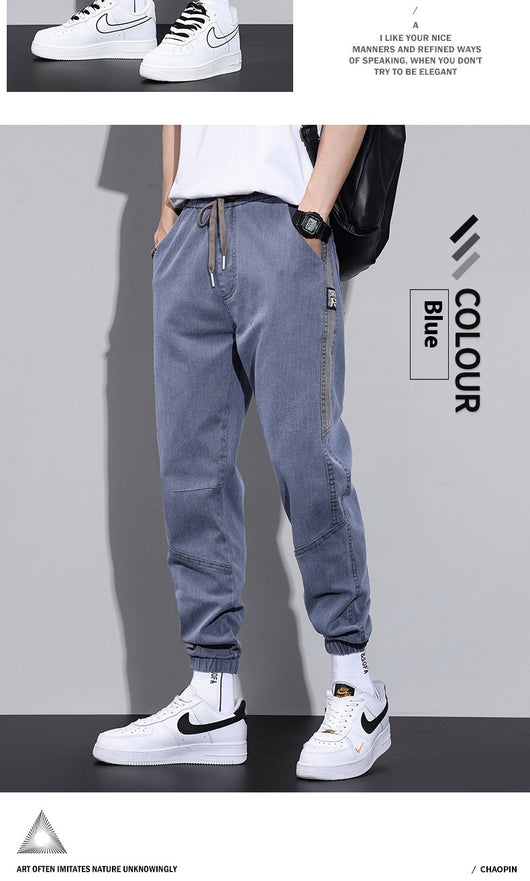 Jeans Hombre Primavera Corte Relajado Ajuste Cónico Stretch - Image 19