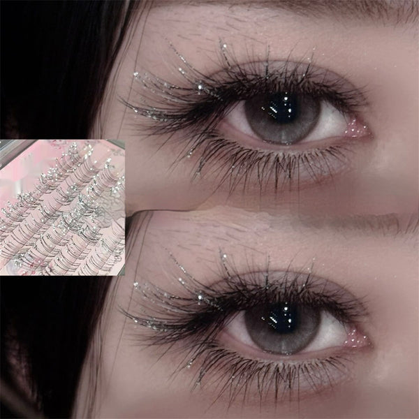 Pestañas Postizas Voluminosas con Efecto Diamante Brillante