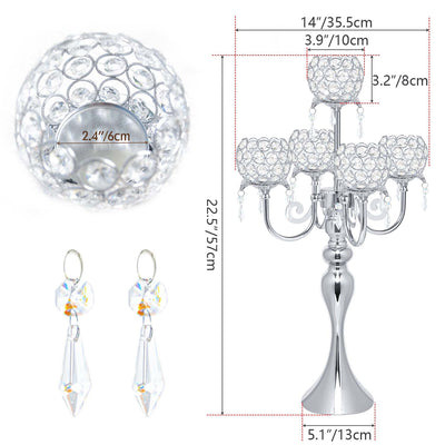 Candelabro de Cristal Luxury para Bodas y Eventos Elegantes - Image 6
