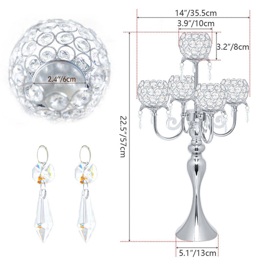 Candelabro de Cristal Luxury para Bodas y Eventos Elegantes - Image 6