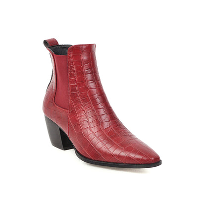 Botas Cortas con Tacón Grueso para Mujer - Image 16