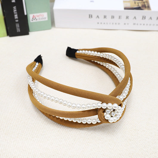 Diadema de Tela Versátil con Puntos y Colores Sólidos - Image 14