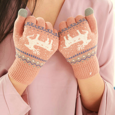 Guantes de Lana Cálidos con Pantalla Táctil - Color Ante - Image 6