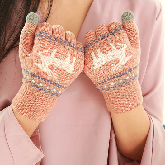 Guantes de Lana Cálidos con Pantalla Táctil - Color Ante - Image 6