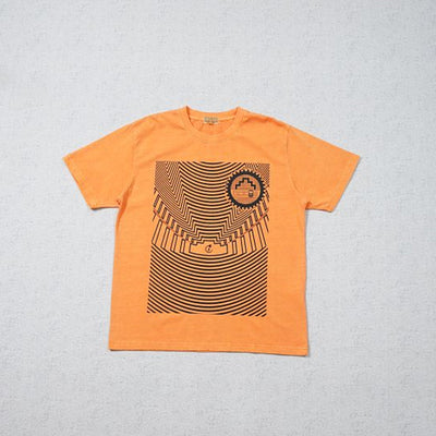 Playera Naranja con Rayas - Manga Corta - Image 4