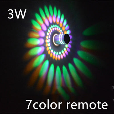 Lámpara LED Espiral Moderna para Pared - Luz Colorida para Bares y Espacios Interiores - Image 9