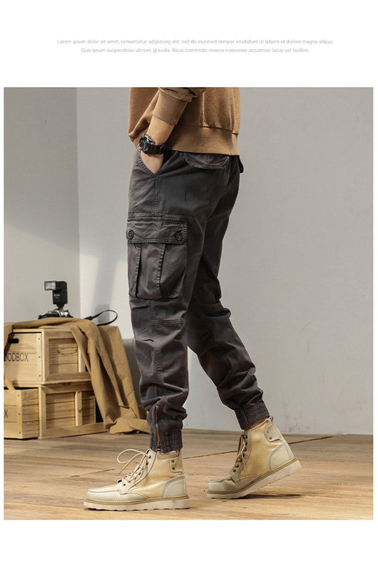 Overol Suelto Retro con Ajuste en Tobillo - Estilo Casual Versátil - Image 15