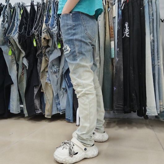 Pantalones Infantiles Retro Degradado Americano - Image 14