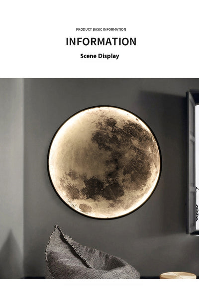 Lámpara Decorativa de Pared Luna para Dormitorio y Sala - Image 18