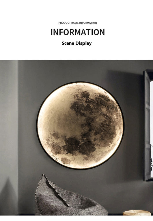 Lámpara Decorativa de Pared Luna para Dormitorio y Sala - Image 18