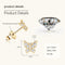 Korean Butterfly Moussan Diamond Ear Team S925 Zeng Plateado Jewelry Dorado Sterling Plateado
