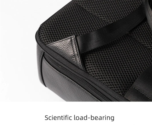Mochila Ejecutiva de Cuero con Carga USB y Gran Capacidad - Image 17