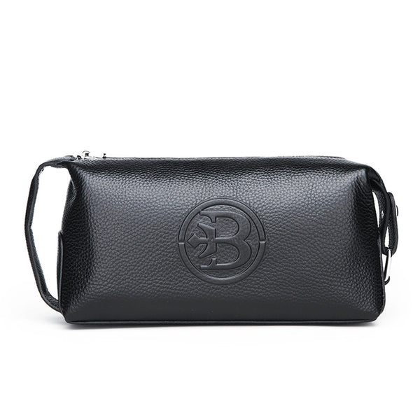 Bolsa de Cuero Genuino Impermeable para Hombre