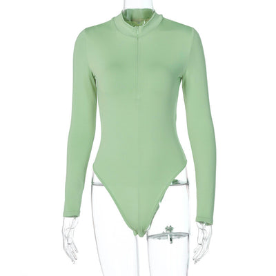 Jumpsuit Ajustado de Manga Larga con Cierre para Mujer - Image 6