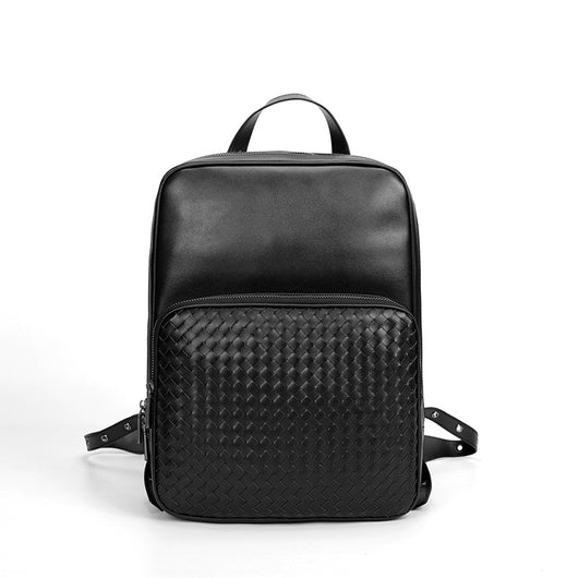 Mochila de Negocios Casual Tejida - Bolso de Viaje Minimalista para Hombre - Image 7