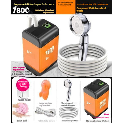 Ducha Portátil Eléctrica para Exterior - Esponja Milagrosa para Toda la Familia - Image 7