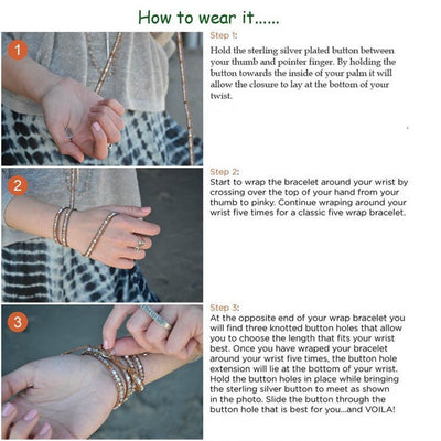 Pulsera de Cuero Tejida a Mano con Piedra Imperial - Estilo Étnico Minimalista - Image 10