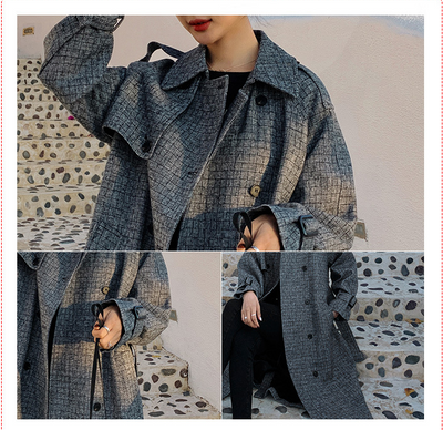 Blazer Cuadriculado Reductor de Cintura con Estilo Casual - Image 11
