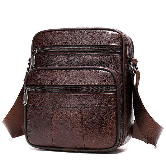 Bolsa Bandolera de Cuero Genuino - Estilo Casual