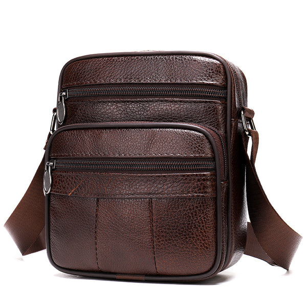 Bolsa Bandolera de Cuero Genuino - Estilo Casual