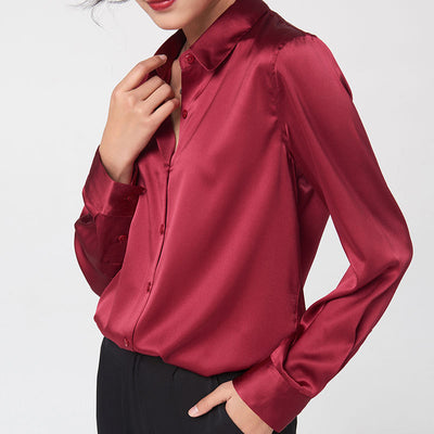 Camisa de Seda de Manga Larga Premium - Image 11