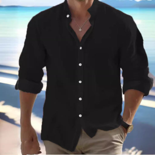 Camisa de Lino para Hombre - Diseño Fresco para Playa y Verano - Image 4