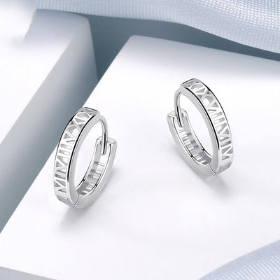 Aretes Romanos de Plata Fina 925 para Mujer - Image 6