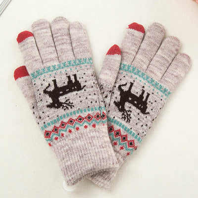 Guantes de Lana Cálidos con Pantalla Táctil - Color Ante - Image 25