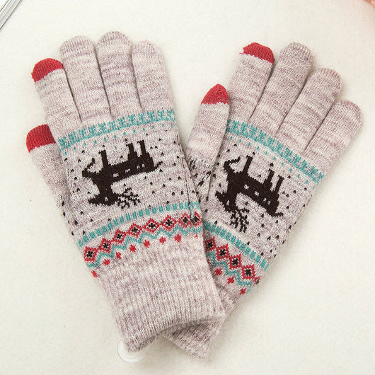 Guantes de Lana Cálidos con Pantalla Táctil - Color Ante - Image 25