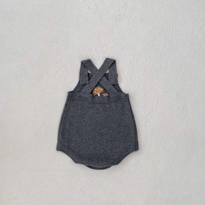 Peto Infantil con Bordado de Hongos + Gorro Juego para Bebés - Image 17