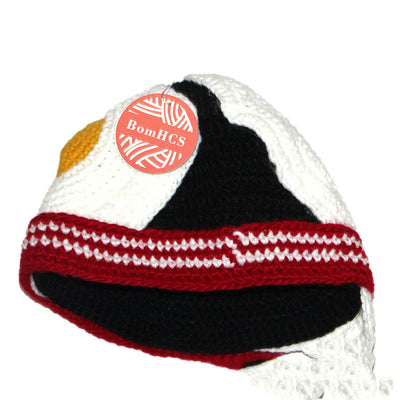 Gorro Tejido a Mano Huevo Divertido para Fiestas Invernales - Image 2